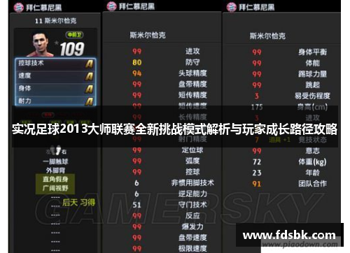 实况足球2013大师联赛全新挑战模式解析与玩家成长路径攻略 实况足球2013大师联赛全新挑战模式解析与玩家成长路径攻略
